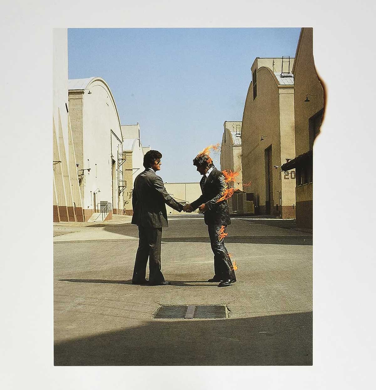 Wish You Were Here, album portada disco Pink Floyd, 1975