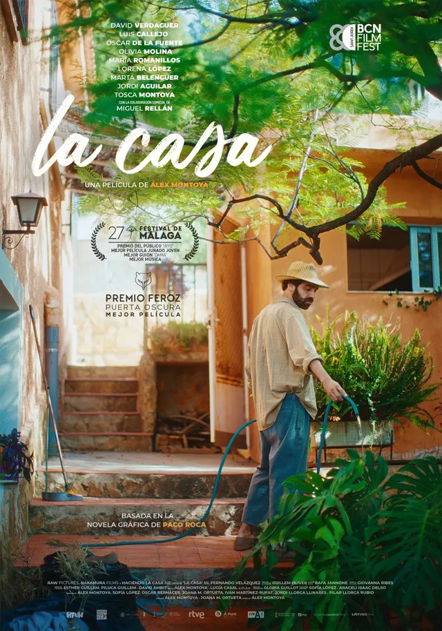 Cartel de La Casa, film de Alex Montoya (2024) basado en libro homónimo de Paco Roca