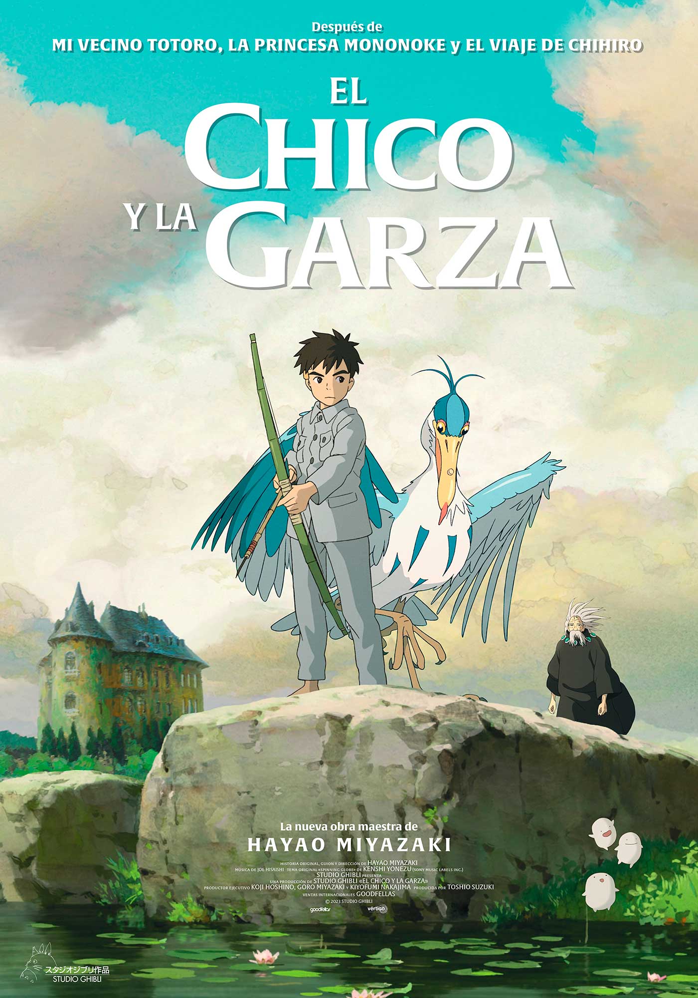 Cartel de El chico y la garza (2023) de Hayao Miyazaki