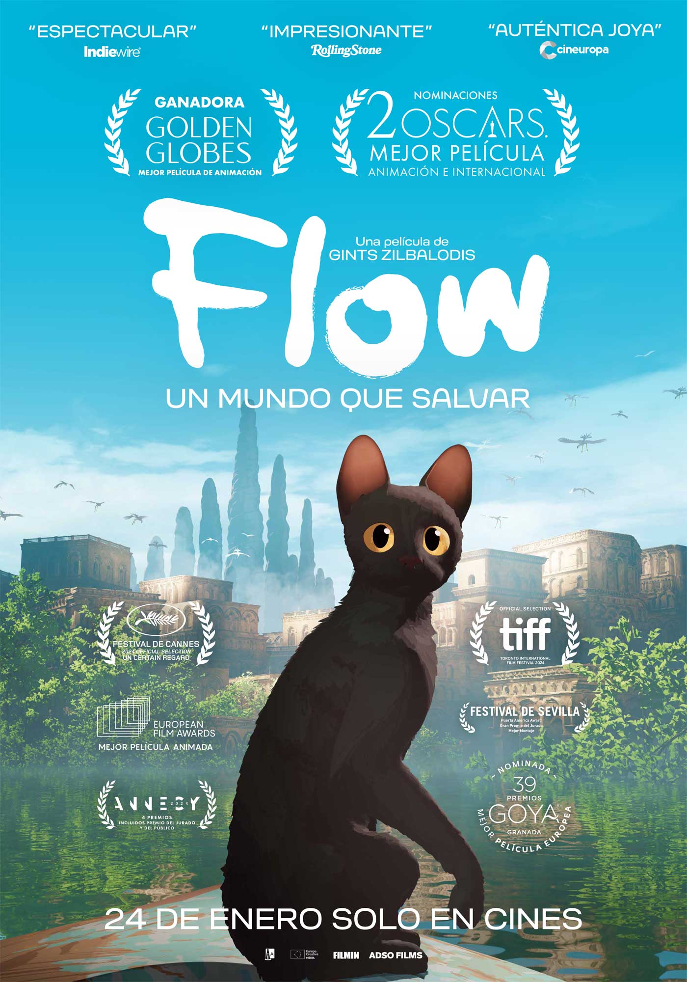 Cartel Flow, un mundo que salvar (2024) de Gints Zilbalodis