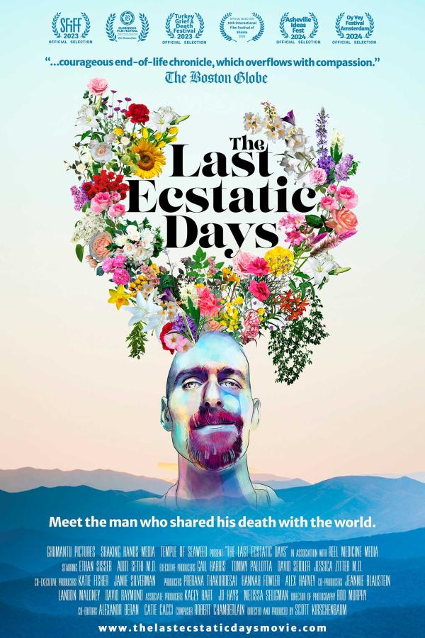 Cartel de The Last Ecstatic Days (2024), documental de Scott Kirschenbaum 