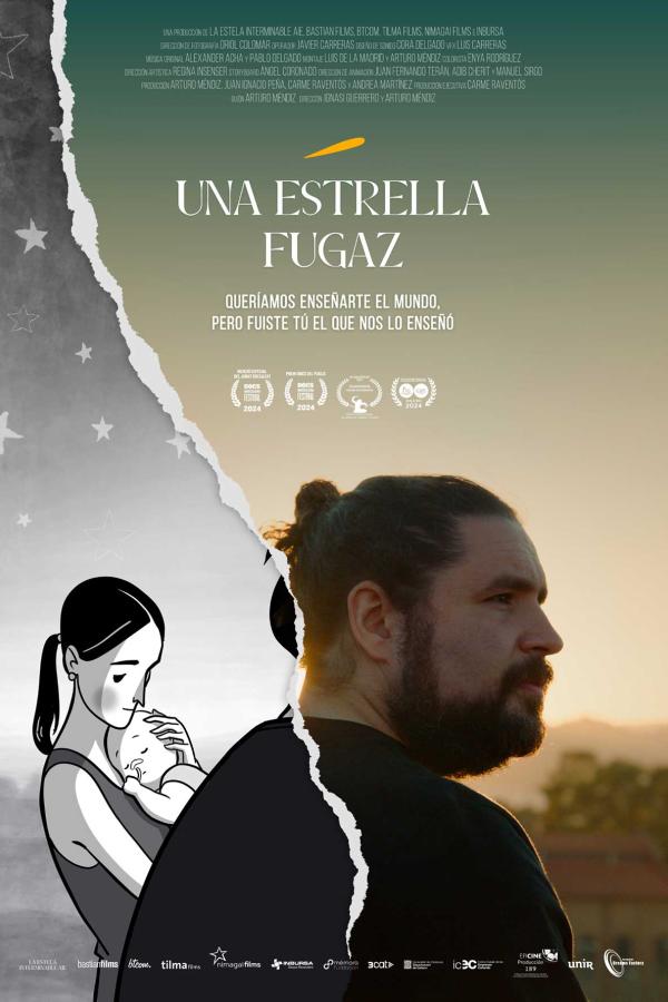 Poster documental Una estrella fugaz (2024) de Ignasi Guerrero y Arturo Méndiz